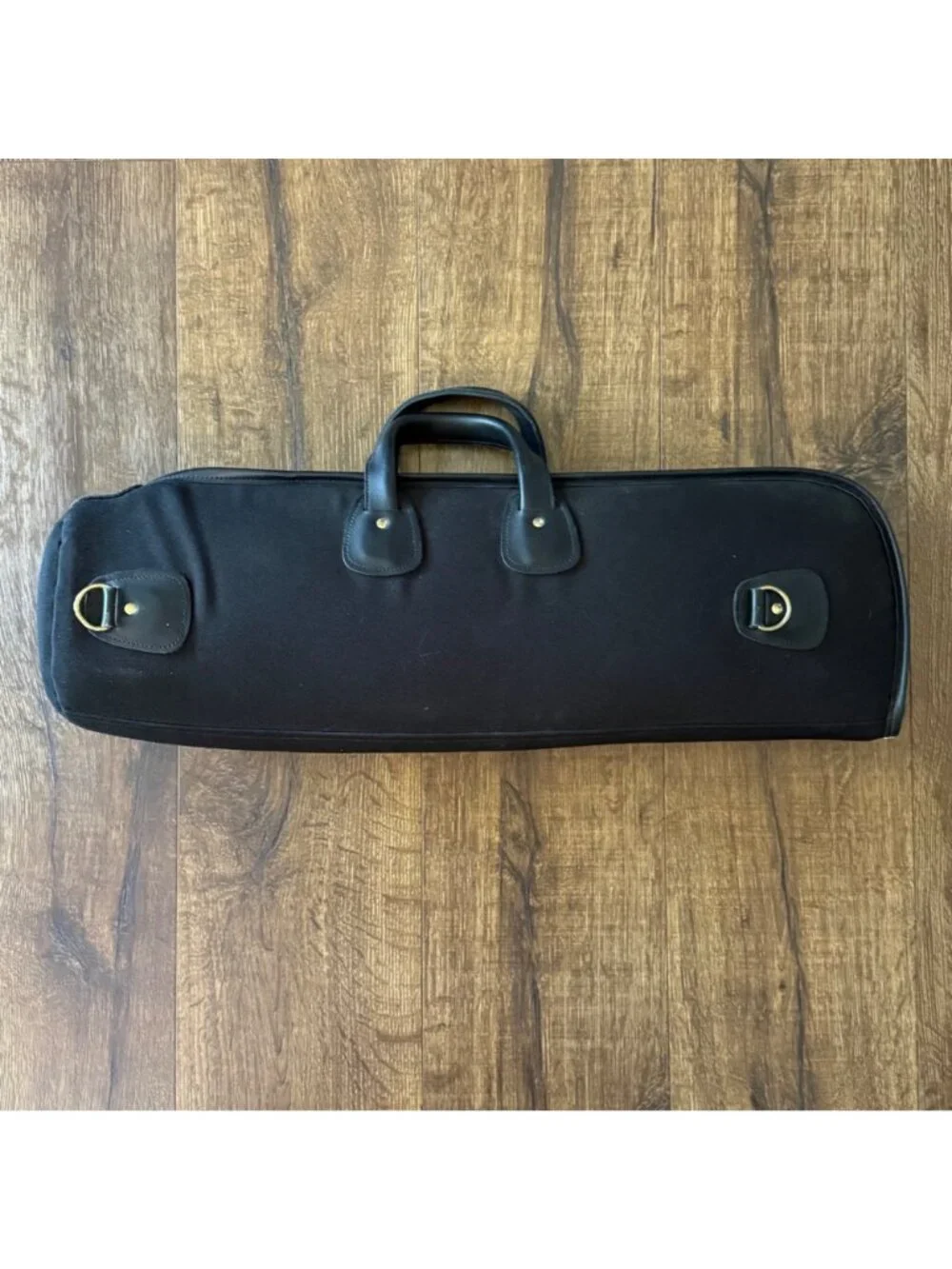 Vintage Reunion Blues Trumpet Canvas Case Padded Gig Bag Black with Shoulder Str